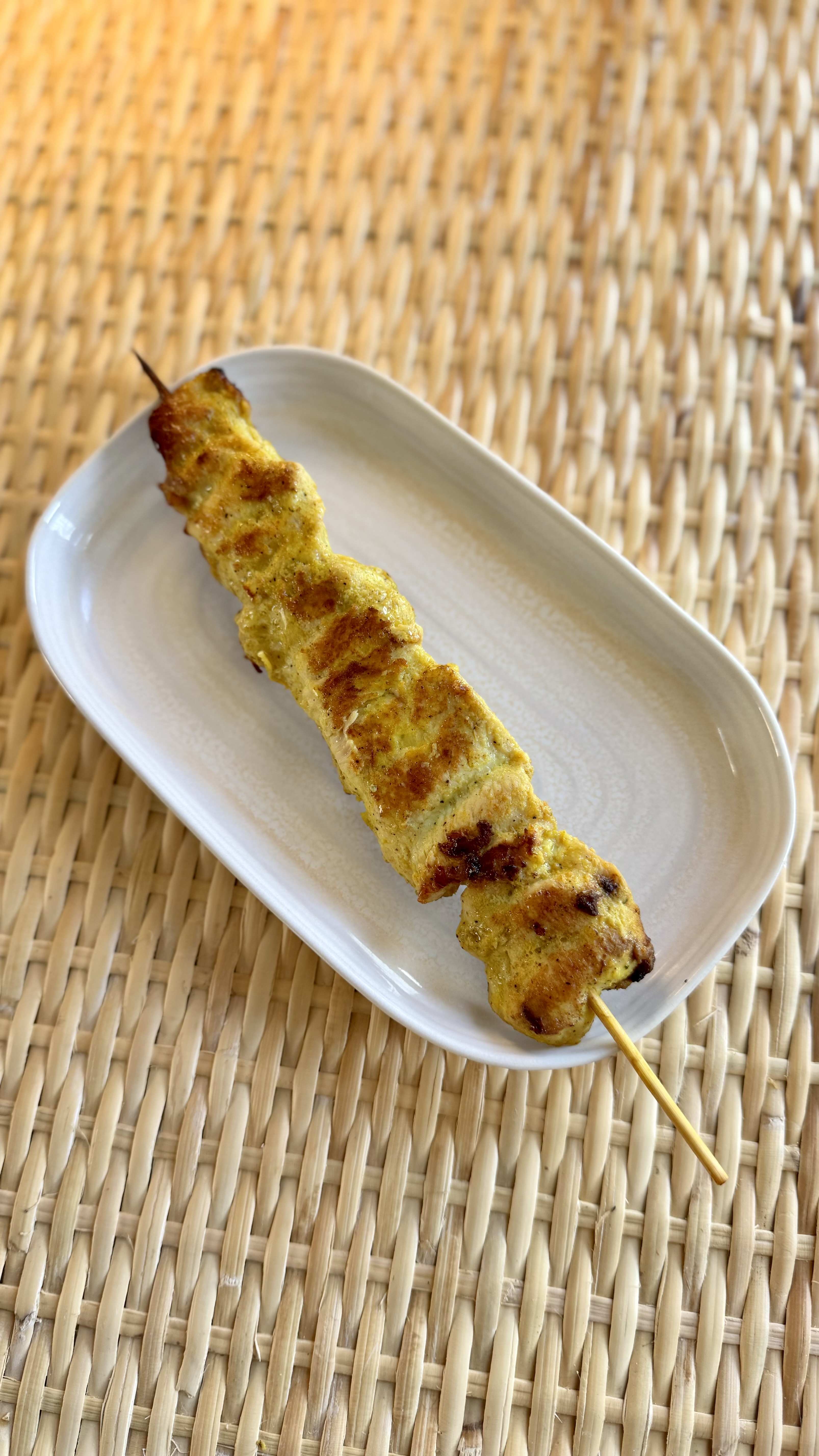 Brochette de poulet citronnelle